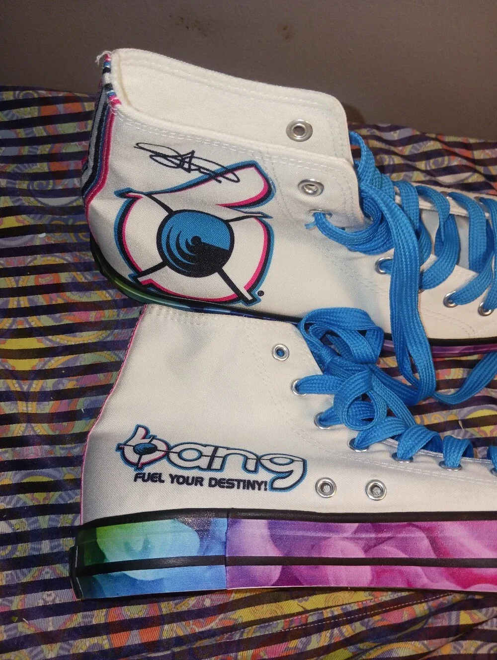 Bang Special Edition High Top Sneakers W 10 Mens 8 80s Tutti Frutti Color Blast